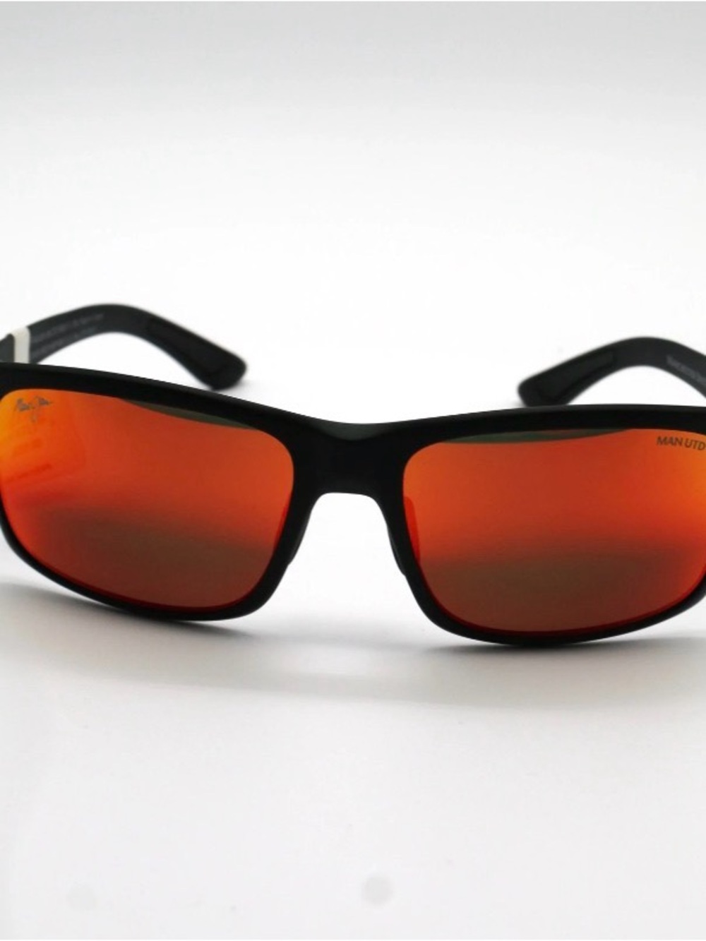 Maui Jim Men’s Black Frame Swim Sunglasses  Red Mirror Lens Manchester Edition